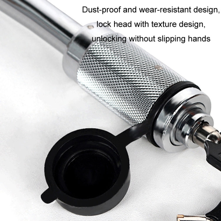 Car Latch Lock Trailer Tow Hook Anti-theft Padlock, Bending Silver