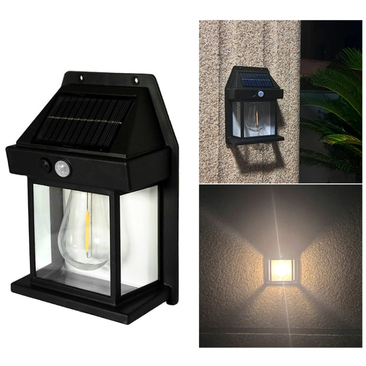 Solar Outdoor Tungsten Wall Light 3 Modes Body Sensing Waterproof Garden Villa Night Light - LYDARZ