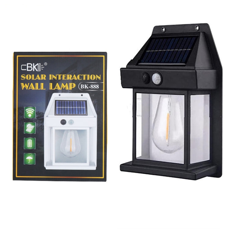 Solar Outdoor Tungsten Wall Light 3 Modes Body Sensing Waterproof Garden Villa Night Light - LYDARZ