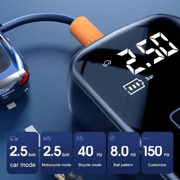 Bomba de inflado de neumáticos portátil para automóvil (con cable e inalámbrica)