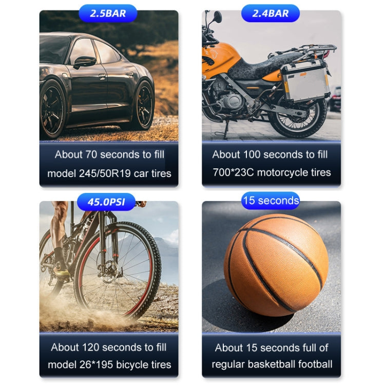 SUITU ST-9631 8pcs /Set Portable Outdoor Car Battery Emergency Start Power Car Inflatable Pump - LYDARZ