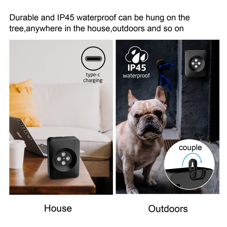 Dispositivo antiladridos para perros de 4 cabezales: entrenador ultrasónico antiladridos ajustable de 3 niveles