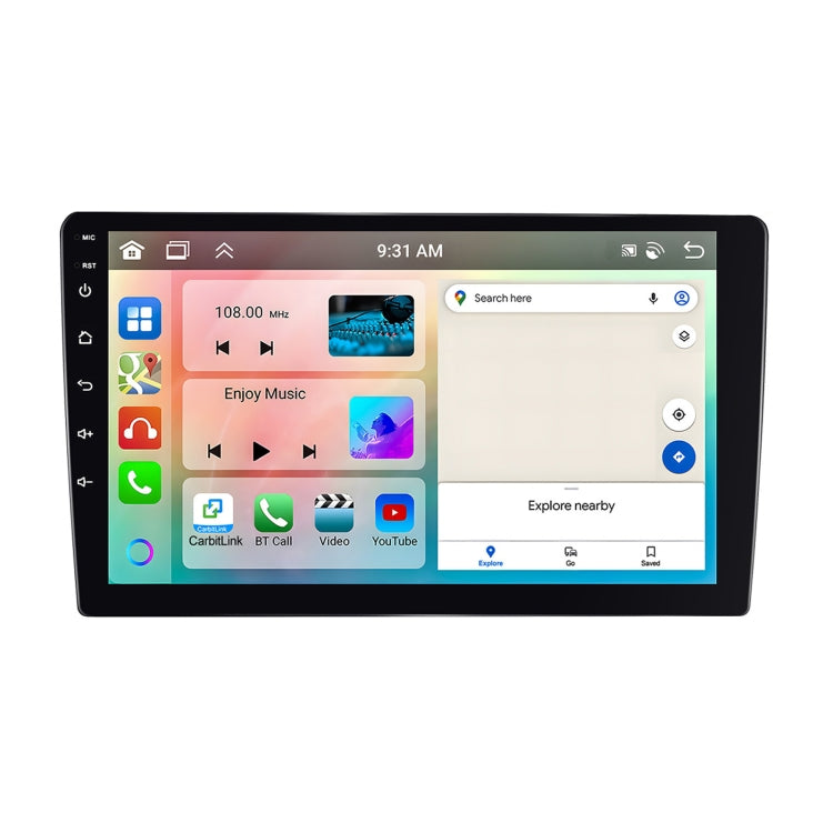 Reproductor Bluetooth para coche con pantalla grande HD universal Android 6+128G, navegación GPS integrada, 7 pulgadas, 9 pulgadas, 10,1 pulgadas