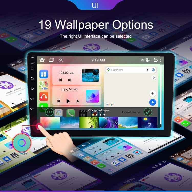 6+128G Android Universal HD Large Screen Car Bluetooth Player Android GPS Navigation Integrated Machine, 7 inch, 9 inch, 10.1 inch