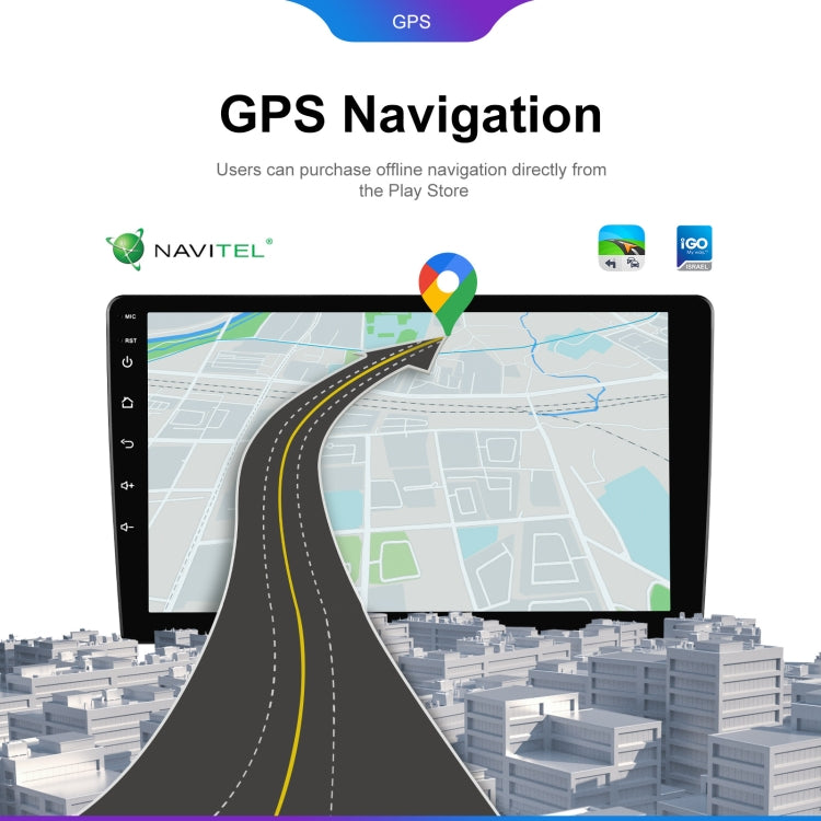 Reproductor Bluetooth para coche con pantalla grande HD universal Android 6+128G, navegación GPS integrada, 7 pulgadas, 9 pulgadas, 10,1 pulgadas