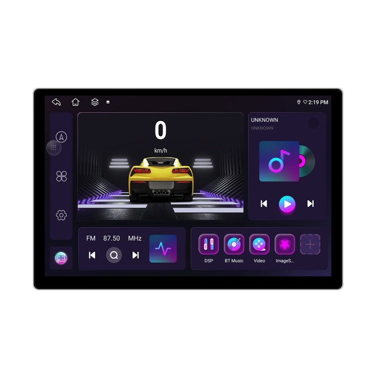 Navegador Android de pantalla grande de 13,1 pulgadas, 4 GB de RAM, 64 GB de almacenamiento, con mapa universal, APK, Carplay y vista inversa.