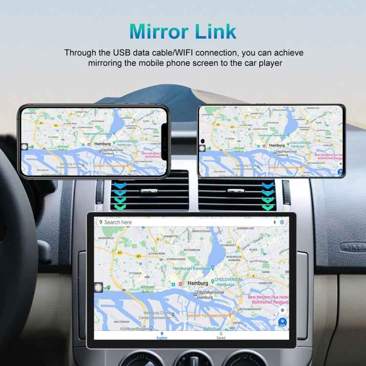 13.1 inch 4+64G Android Large Screen Navigator With Universal Map APK / Carplay / Reverse Car Image, 13.1 inch