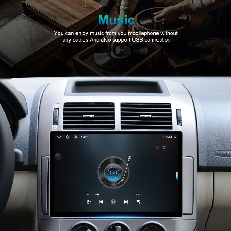 Navegador Android de pantalla grande de 13,1 pulgadas, 4 GB de RAM, 64 GB de almacenamiento, con mapa universal, APK, Carplay y vista inversa.
