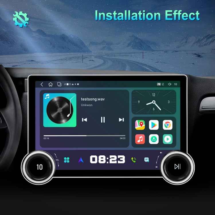 11.8 Inch 4+64G Dual Knob Player Android Large Screen Navigation Wireless CarPlay Reversing Image, 11.8 Inch Dual Knob