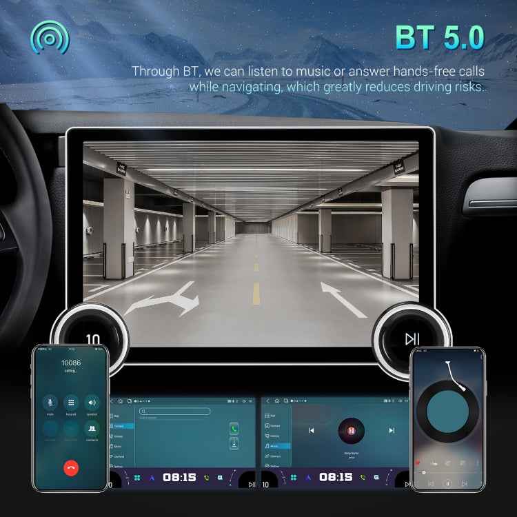 11.8 Inch 4+64G Dual Knob Player Android Large Screen Navigation Wireless CarPlay Reversing Image, 11.8 Inch Dual Knob