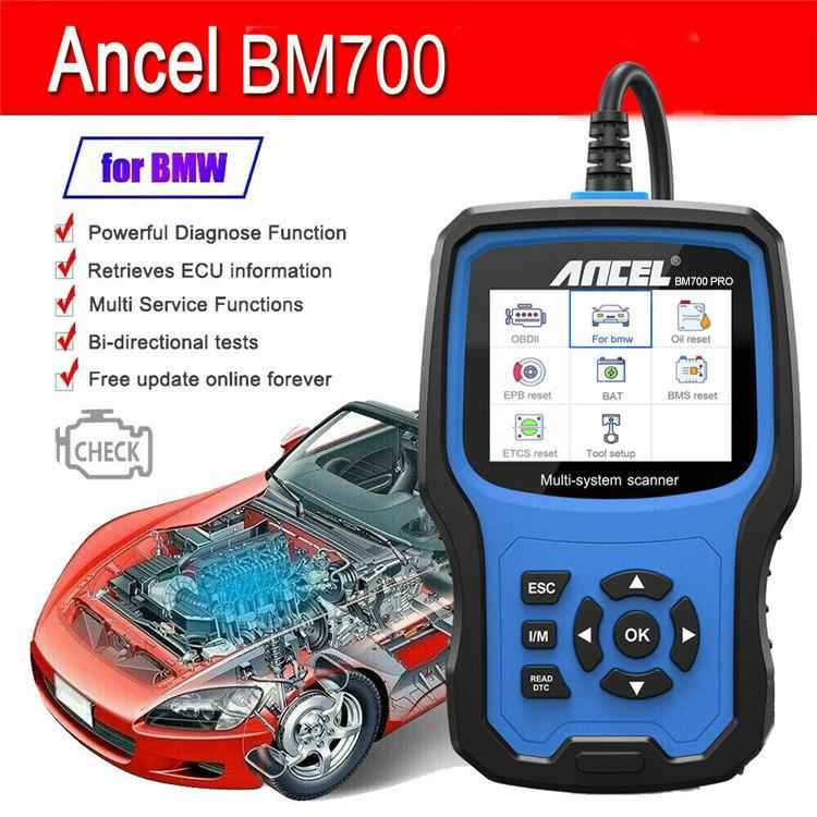 ANCEL BM700 Upgraded Version For BMW Full System Diagnostic OBDII Tester Maintenance And Resetting Repair Tools, BM700 Upgraded Version