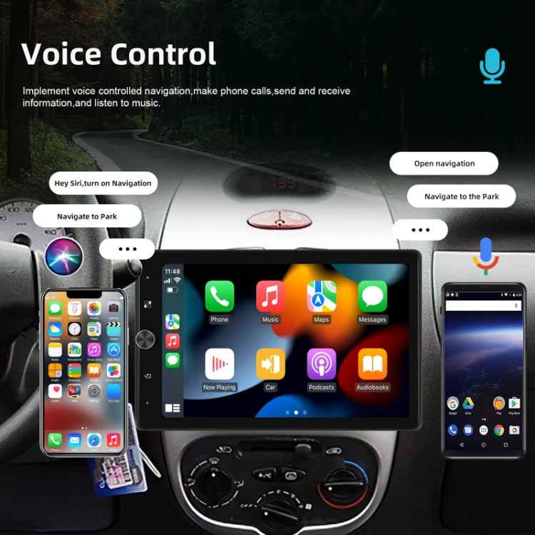 10.4 Inch MP5 Single Butt Vertical Screen Manual Rotation Android Navigation With Wireless Carplay Backup Camera