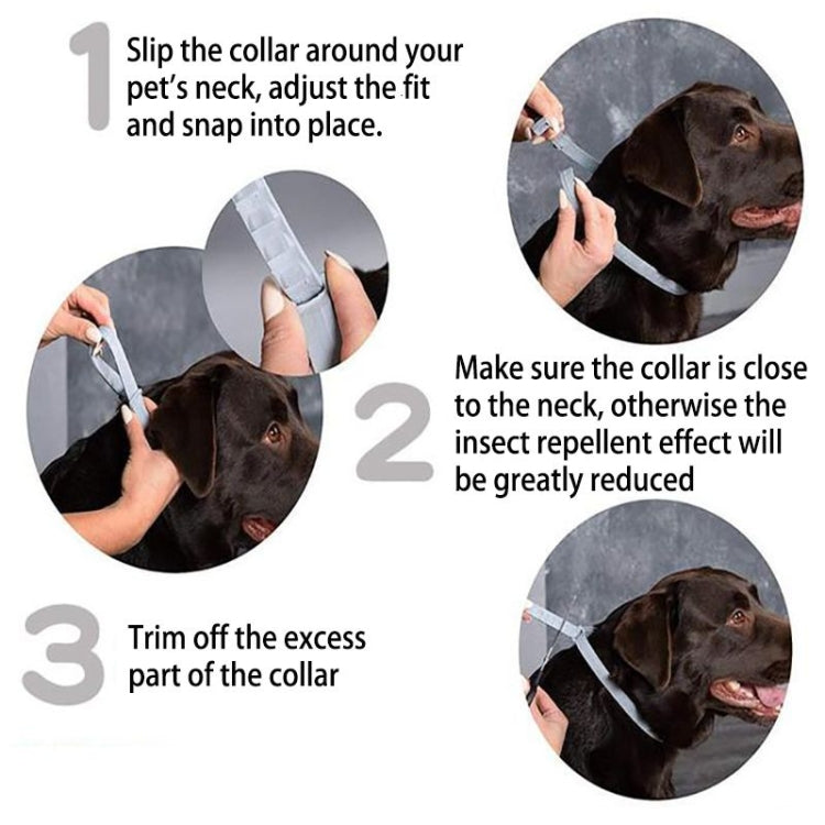 Flea and Tick Collar for Pets - Aluminum Case, 72cm & 38cm (Gray, Orange, Blue, Pink)