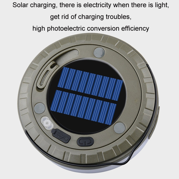 Luces LED solares para camping: guirnalda de luces coloridas de 10 m con carga tipo C