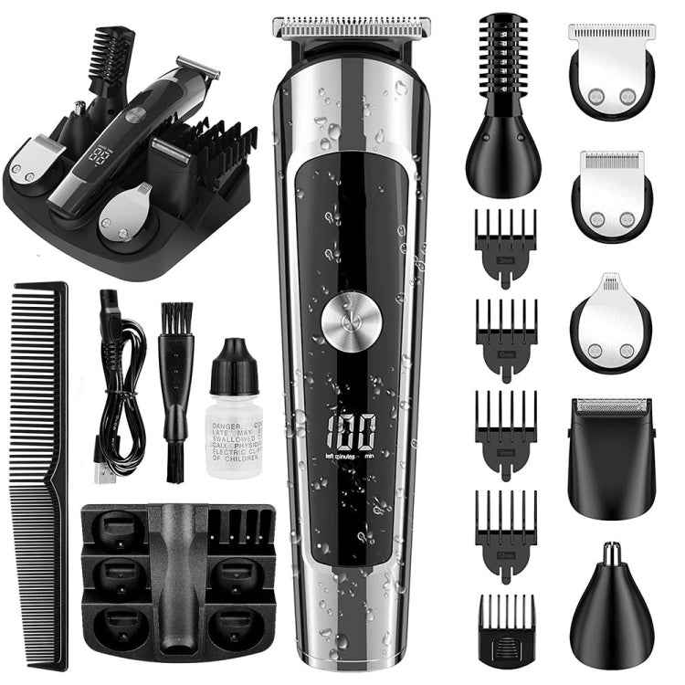 6 in 1 Men Waterproof Electric Hair Trimmer Kit Nose Trimmer, Mustache Trimmer Body Shaver, 8688, 8788, 8988