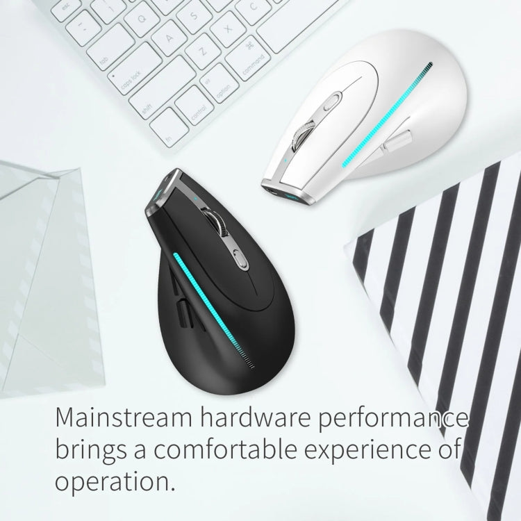 ZELOTES F36 9-Tasten Vertikaler Griff Ergonomische Programmierung Dual Bluetooth + 2,4G Kabellose Maus