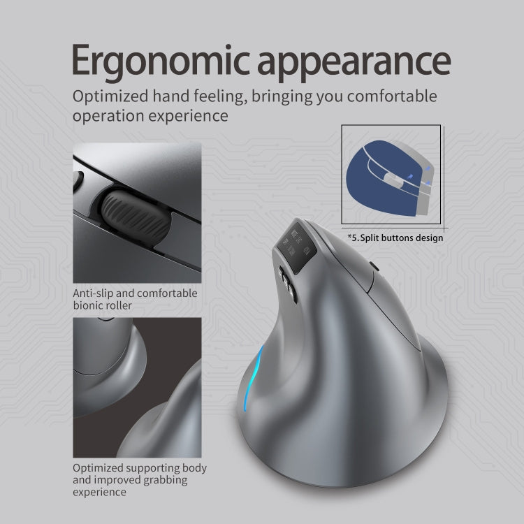 ZELOTES F-26C Dual-Mode Wireless Mouse w/ LED Display - LYDARZ