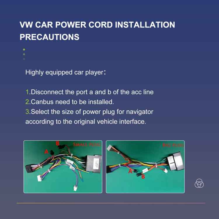 For Volkswagen 4+64G Multimedia Player Android 13 System, 7-inch, 9-inch