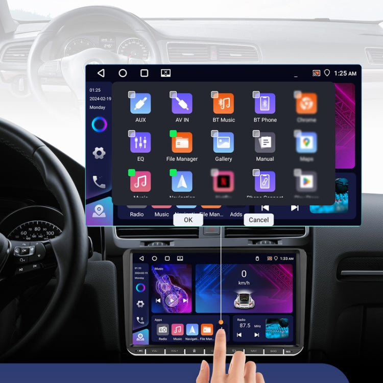 Para Volkswagen 4+64G Reproductor multimedia Sistema Android 13, 7 pulgadas, 9 pulgadas