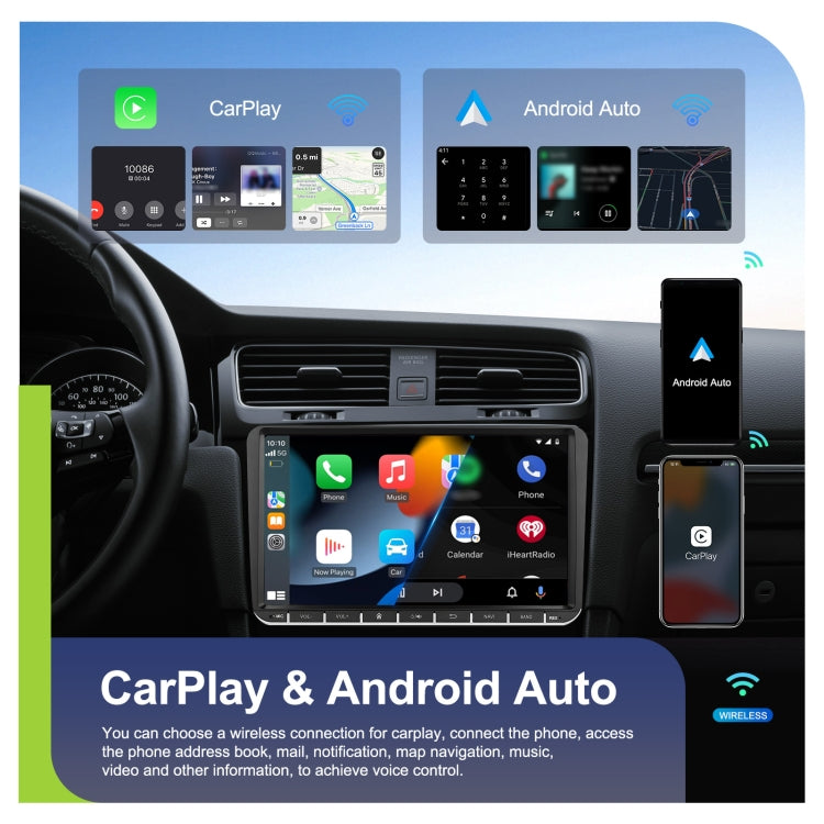 Para Volkswagen 4+64G Reproductor multimedia Sistema Android 13, 7 pulgadas, 9 pulgadas