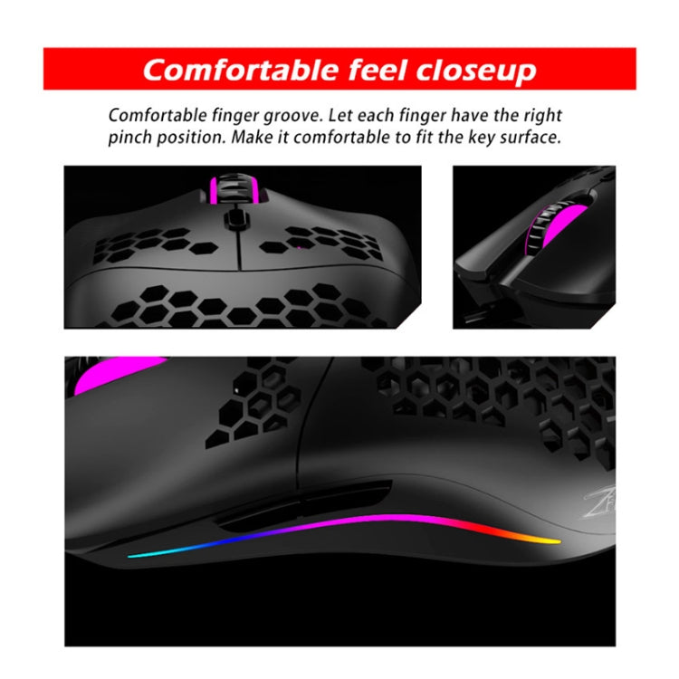 ZELOTES C7 RGB Wired Mouse - 7 Buttons, Hollow Design - LYDARZ