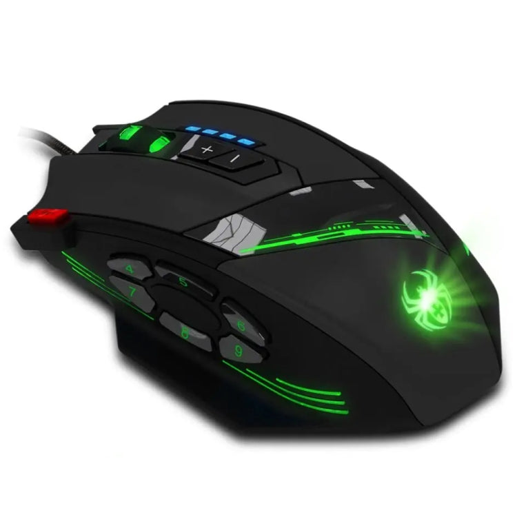 ZELOTES C12 Kabelgebundene Gaming-Maus mit 12 Tasten – Ergonomisches Design