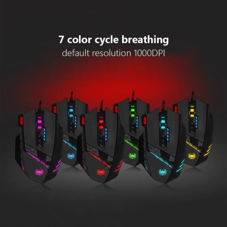 ZELOTES C12 Kabelgebundene Gaming-Maus mit 12 Tasten – Ergonomisches Design