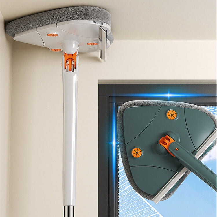 Raspador de trapeador triangular telescópico C-43 de 1,3 m con barra autogiratorio para limpieza doméstica
