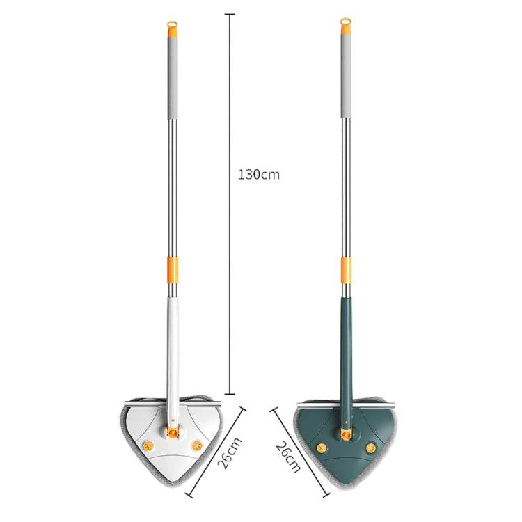 Raspador de trapeador triangular telescópico C-43 de 1,3 m con barra autogiratorio para limpieza doméstica