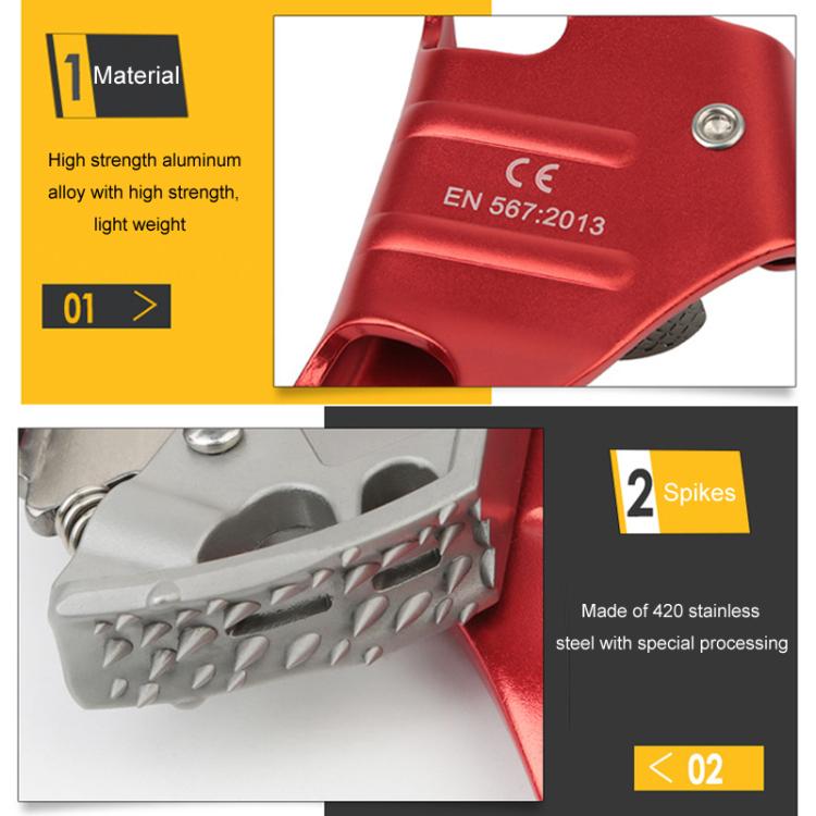 XINDA TP-XS04 Outdoor Climbing Ascender - Belay Rope Ascender for Cave Exploration and Protective Gear