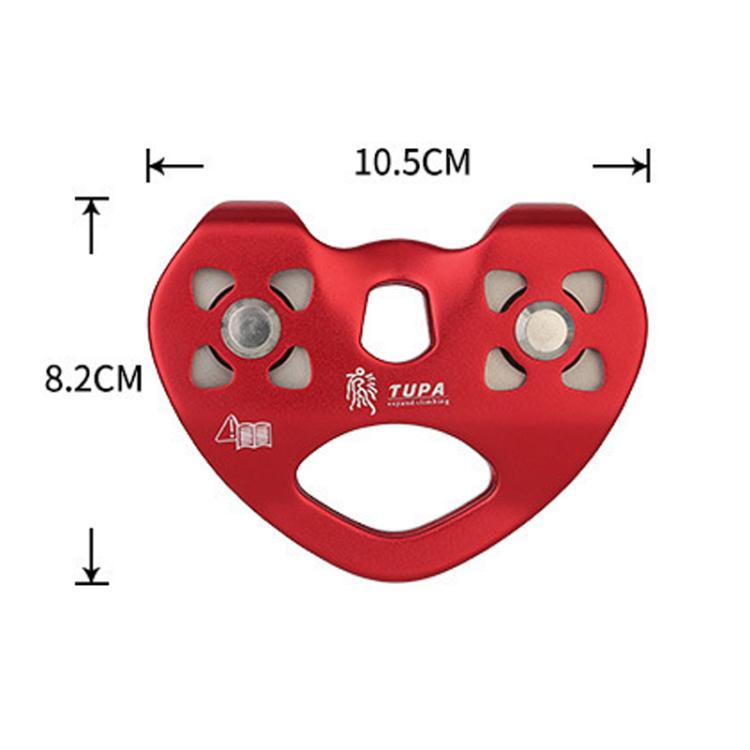 XINDA TP-Q9720 Heart Shape Ropeway Pulley for Outdoor Jungle Development - Double Axle Design