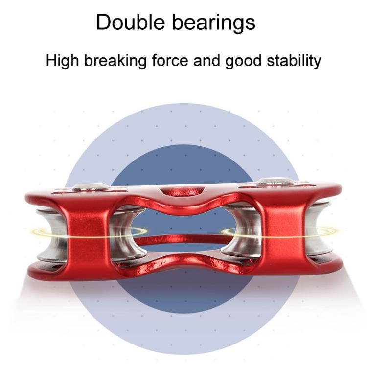 XINDA TP-Q9720 Heart Shape Ropeway Pulley for Outdoor Jungle Development - Double Axle Design