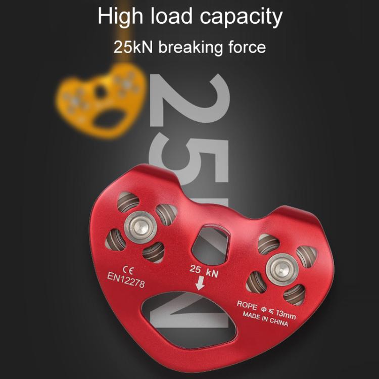 XINDA TP-Q9720 Heart Shape Ropeway Pulley for Outdoor Jungle Development - Double Axle Design