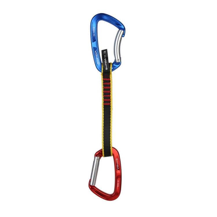 Hebilla de seguridad para escalada al aire libre XINDA XD-CP05/06 para montañismo - Puerta recta y curva, de rápido montaje con cinturón plano