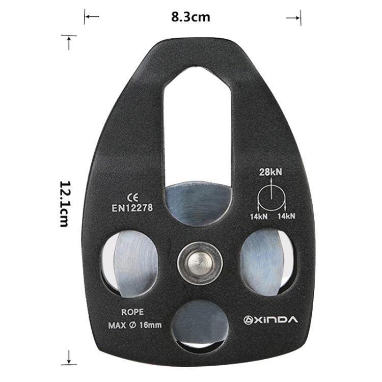 XINDA XD-8611 Outdoor Mountaineering Rescue Speedway Expansion Lifting Big Pulley With Bearing - LYDARZ
