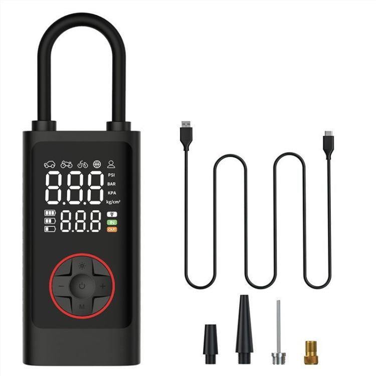 ATJ-004 Smart Wireless Digital Display Portable Car Tire Pump Multi-Function Inflator - LYDARZ