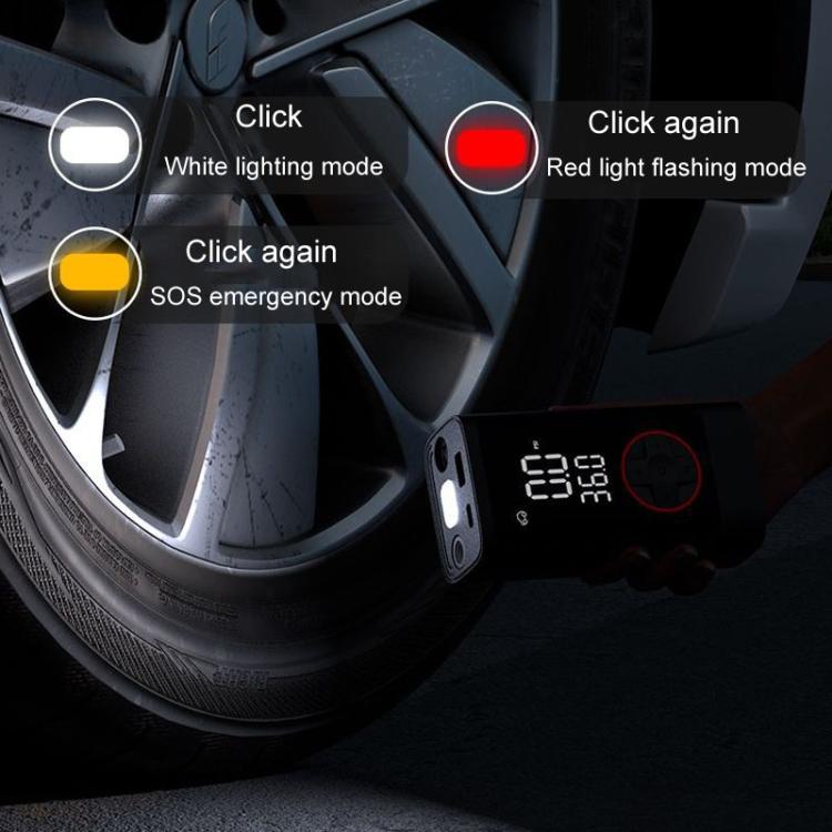 ATJ-004 Smart Wireless Digital Display Portable Car Tire Pump Multi-Function Inflator - LYDARZ