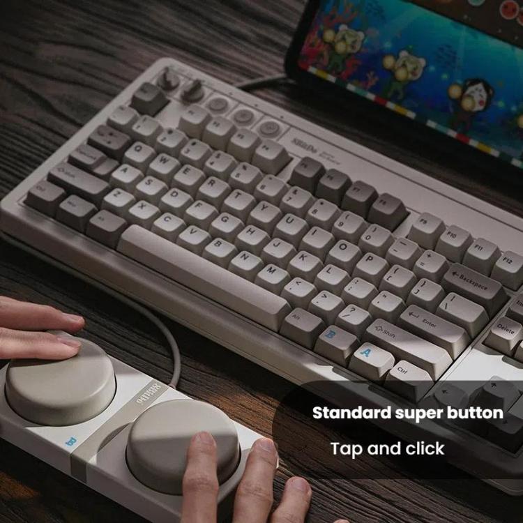 Teclado mecánico inalámbrico 8BitDo Retro87: Bluetooth vintage, 2.4G y conexión por cable de triple modo