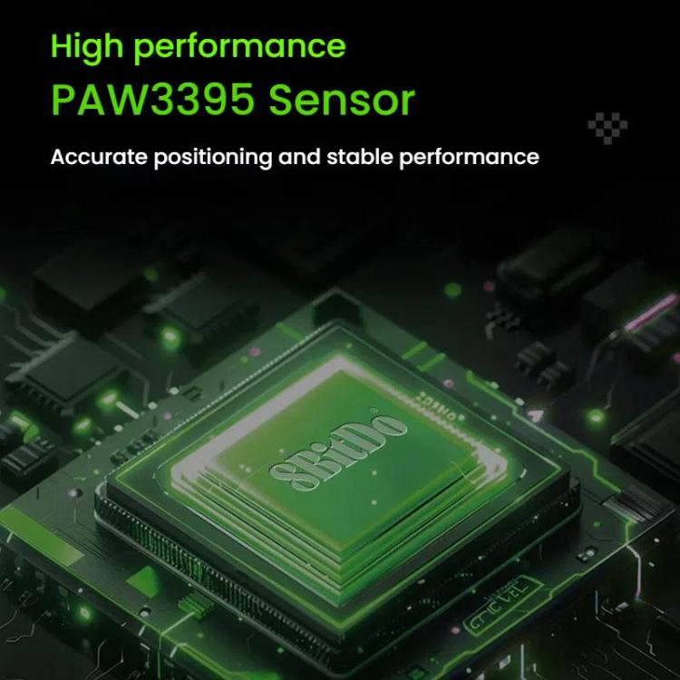 8BitDo Retro R8 Green Translucent Wireless Mouse With Charging Base - LYDARZ