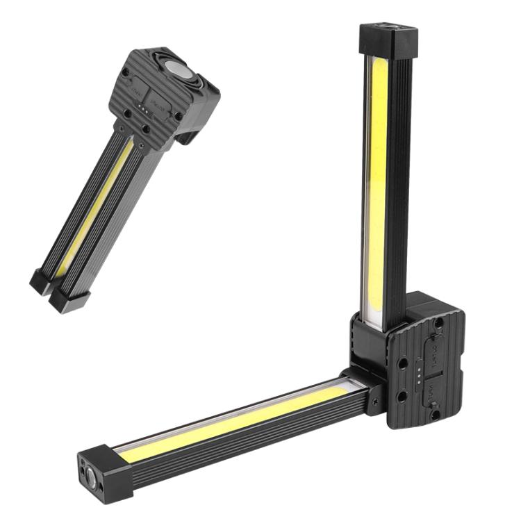 Double-Sided COB Work Light with 90-Degree Folding Design, Magnet, and Hook for Maintenance