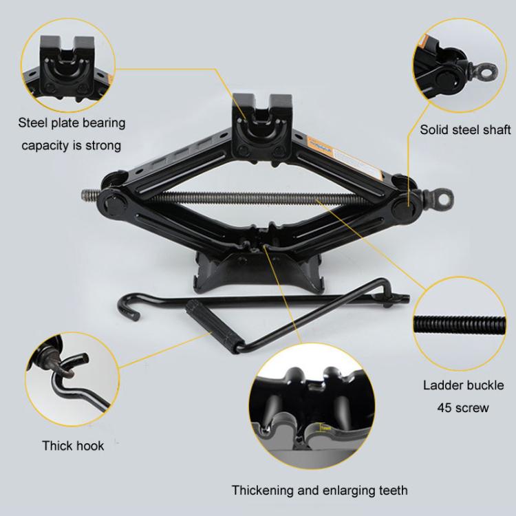 Car Labor Saving Hand Cranked Lever Stand Scissor Jacks - LYDARZ