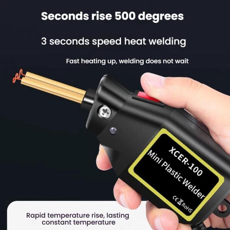 Car Bumper Repair Tools - Plastic Welding Kit with Hot Stapler, Welding Wire, and Patch Nail for Efficient Bumper Repairs