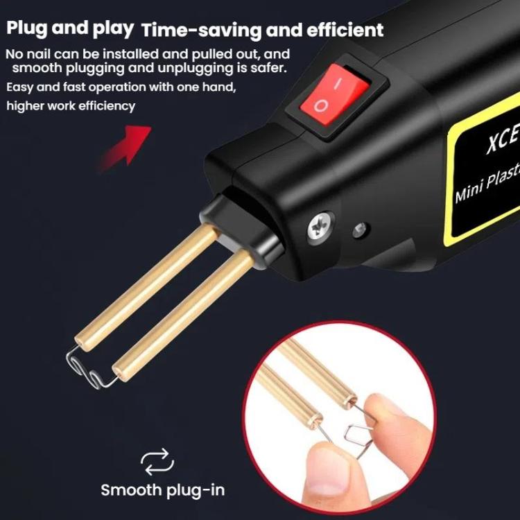 Car Bumper Repair Tools - Plastic Welding Kit with Hot Stapler, Welding Wire, and Patch Nail for Efficient Bumper Repairs