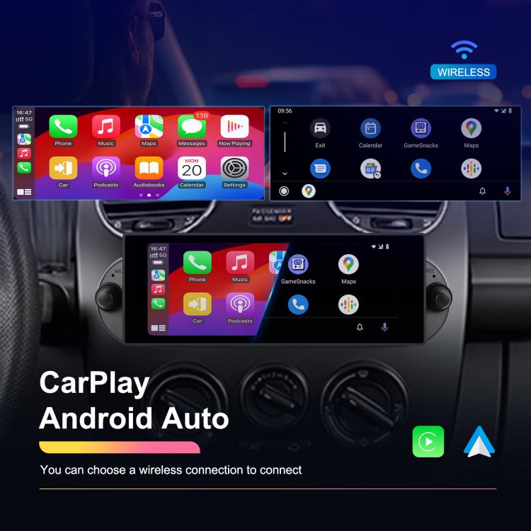 Reproductor Android para Volkswagen Beetle 2002-2010, pantalla horizontal de 6,86 pulgadas, 2+64 GB, estándar, estándar + AHD + micrófono