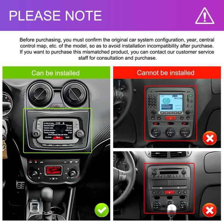 For Alfa Romeo MITO 2008-2016 7 inch Horizontal Screen Android 15 Carplay Car Center Control Integrated Machine, 4+64G, 2+64G