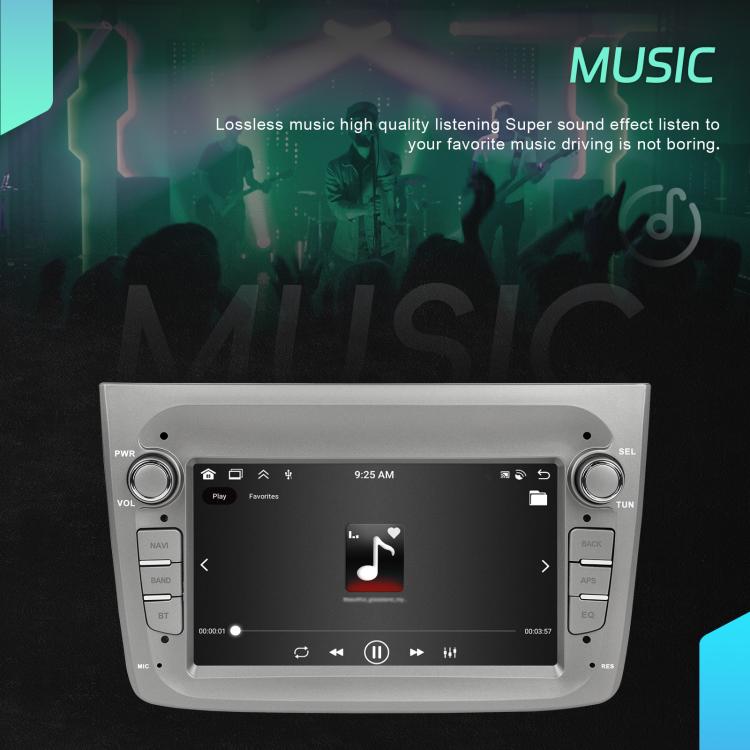Para Alfa Romeo MITO 2008-2016, pantalla horizontal de 7 pulgadas, Android 15, Carplay, control central integrado, 4+64 GB, 2+64 GB