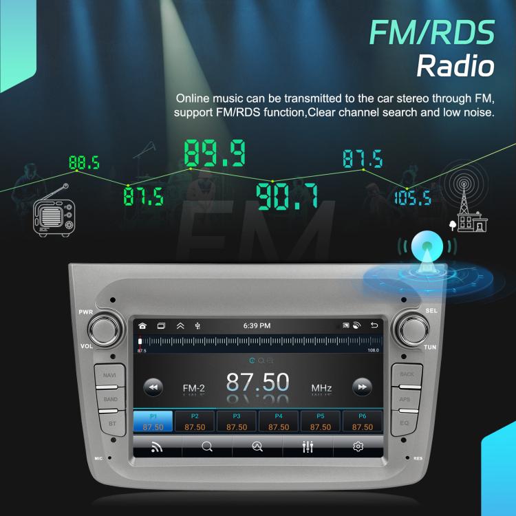 Para Alfa Romeo MITO 2008-2016, pantalla horizontal de 7 pulgadas, Android 15, Carplay, control central integrado, 4+64 GB, 2+64 GB