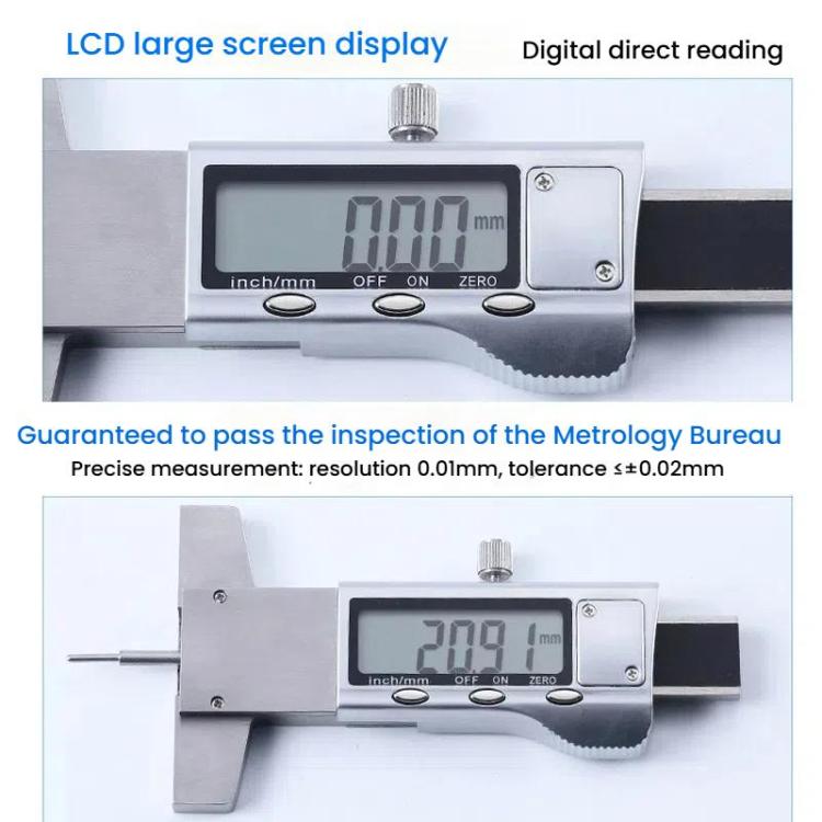 Medidor digital de profundidad de la banda de rodadura de neumáticos Syntek: calibrador con pantalla electrónica para mediciones de 0 a 25 mm
