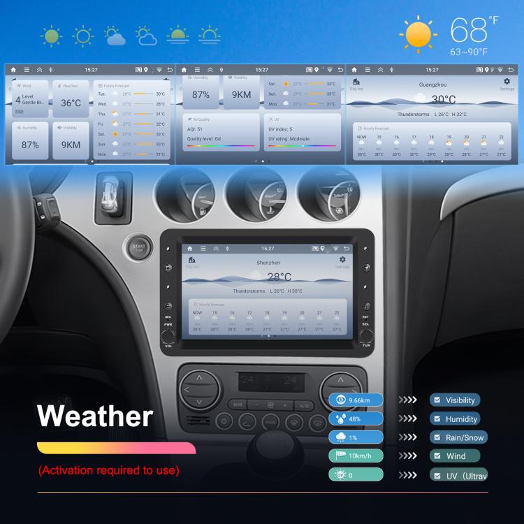 Para Alfa Romeo 159, pantalla horizontal de 7 pulgadas, Carplay, sistema de navegación central, control integrado, 2+64 GB, 4+64 GB