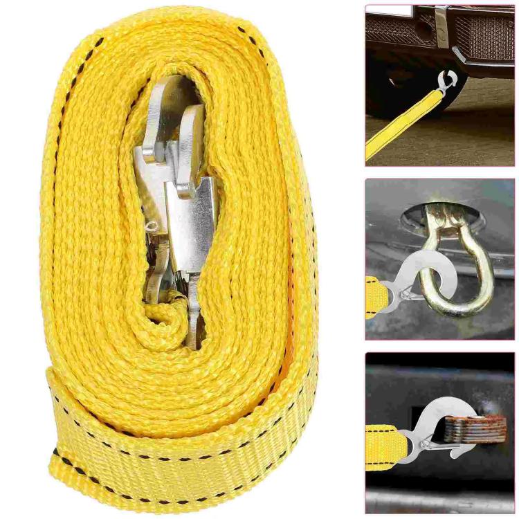 Cuerda de remolque resistente de 4 m y 3 toneladas para emergencias de vehículos.